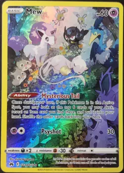 Pokemon TCG - Mew GG10/GG70 Crown Zenith Galarian Gallery - Holo Rare - NM - Image 1