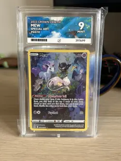 Pokemon TCG Mew GG10/GG70 Crown Zenith Galarian Gallery – ACE Grade 9 (English) - Image 1