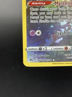 Pokemon TCG Mew GG10/GG70 Crown Zenith Galarian Gallery Sleeping Mew Near Mint - Image 4