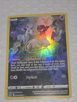 Pokemon TCG Mew GG10/GG70 Crown Zenith Galarian Gallery Holo Rare NM Condition - Image 1