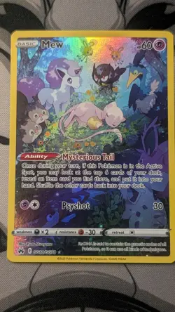 Pokemon Mew TCG Crown Zenith Galarian Gallery Holo Card GG10/GG70 Mint Condition - Image 3