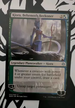 MTG War Of The Spark Uncommon KIORA BEHEMOTH BECKONER NM - Image 1