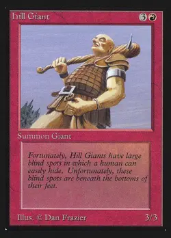 Magic the Gathering International Edition Hill Giant NM MTG (IE) - Image 1