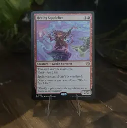NM MTG Hexing Squelcher 0145 Regular Rare Goblin Sorcerer - ECL EN - Image 1