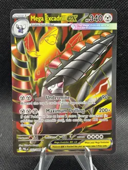 Mega Excadrill ex 103/084 Pokemon Me05: Pitch Black Full Art Holo NM - Image 1