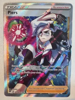 Pokemon Astral Radiance: Trainer Gallery Full Art Piers TG28/TG30 - NM - Image 1