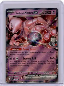 Pokemon Team Rocket's Mewtwo ex Promo SV: Scarlet & Violet Promo Cards 205 NM - Image 1