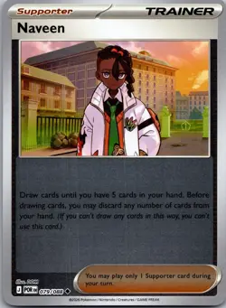 Naveen 079/088 Uncommon Perfect Order Pokemon Reverse Holo Near Mint - Image 1