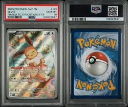 2025 POKEMON SVP EN-SV BLACK STAR PROMO #173 EEVEE PSA 10 - Image 3