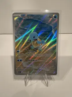 Pokemon Squirtle Illustration Rare Holo 170/165 Sv: Scarlet & Violet 151 English - Image 1