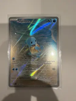 Pokemon Squirtle Illustration Rare Holo 170/165 Sv: Scarlet & Violet 151 English - Image 3