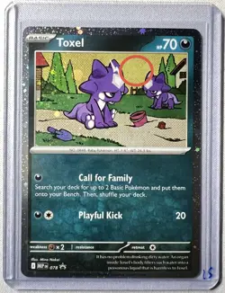 Pokemon TCG Toxel (Cosmos Holo) W/ SWIRL 🌀 078 Mega Evolution Promo Holo NM - Image 1