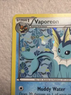 Pokemon TCG Vaporeon BW89 Black & White Promo Holo - Image 2