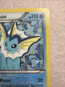 Pokemon TCG Vaporeon BW89 Black & White Promo Holo - Image 3