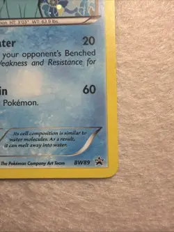 Pokemon TCG Vaporeon BW89 Black & White Promo Holo - Image 4