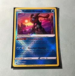 Pokemon TCG Radiant Greninja 046/189 Astral Radiance Holo Radiant Rare EN 130HP - Image 1