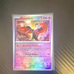 Pokemon Fezandipiti 045/131 Prismatic Evolutions Master Ball Holo Foil RARE - Image 1