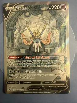 Pokemon Zacian V GG48/GG70 Crown Zenith Galarian Gallery - Image 1