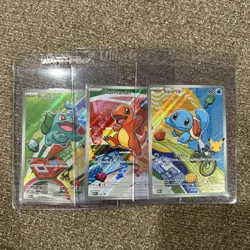 Pokemon First Partner Illustration Collection Series 1 Kanto Gen 1 Starters Set - Image 1