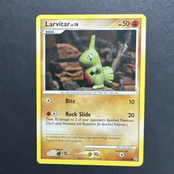 Pokemon TCG Larvitar 63/100 Stormfront MP (5) - Image 1