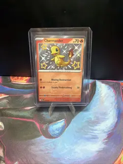 Pokemon Charmander 109/091 SV: Paldean Fates Shiny Rare Holo English 70 HP - Image 1