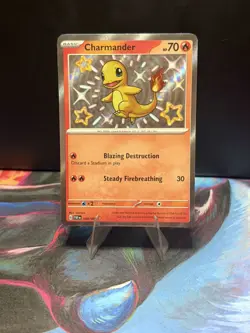 Pokemon Charmander 109/091 SV: Paldean Fates Shiny Rare Holo English 70 HP - Image 4