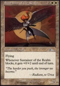 Sustainer of the Realm - Foil Magic mtg Light Play, English Urza's Legacy x1 - Image 1