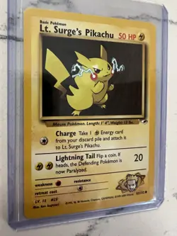 2000 Pokemon Gym Heroes Lt. Surge's Pikachu #81/132 NM-MINT - Image 4