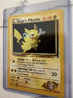2000 Pokemon Gym Heroes Lt. Surge's Pikachu #81/132 NM-MINT - Image 5