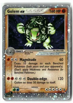 2003 Golem ex ⭐ 91/97 Holo EX Rare Dragon Pokemon HP - Image 1