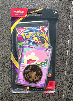 Pokemon TCG Mega Evolution Pitch Black 2 Sealed Blisters Slowpoke Promo Coin - Image 1