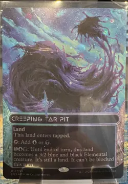 Creeping Tar Pit (0099) (Borderless) (Galaxy Foil) #99 NM Edge of Eternities - Image 1