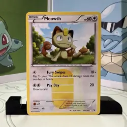 Pokemon Meowth 102/101 Noble Victories Secret Rare Holo Basic HP60 2011 NM - Image 1
