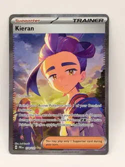 Kieran 174/131 Full Arr SIR Prismatic Evolutions Trainer Holo Pokemon TCG - Image 1