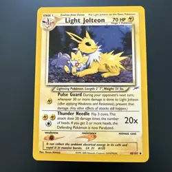 Light Jolteon 48/105 Uncommon Neo Destiny Pokemon Unlimited LP - Image 1
