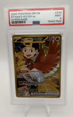 The Pokemon Company Ethan's Ho-Oh ex 239/182 SV10 Destined Rivals Holo PSA 9 - Image 1