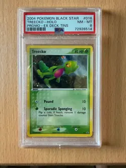 POKEMON BLACK STAR #016 TREECKO - HOLO NM - MT PROMO - EX DECK TINS - PSA 8 - Image 1