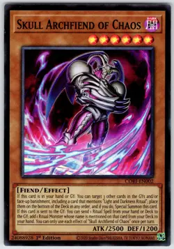 Skull Archfiend of Chaos CORI-EN002 Yu-Gi-Oh 1st Edition NM - Image 1
