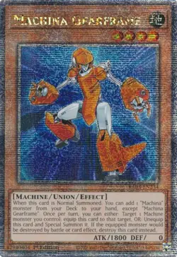 Machina Gearframe - RA03-EN234 - Quarter Century Secret Rare - 1st Edition Light - Image 1
