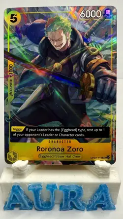 Bandai One Piece Roronoa Zoro OP07-113 Promo UC Alt Art Foil EN - Image 1
