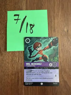 Disney Lorcana Mrs. Incredible Created by the Vine! 213/207 Epic Foil Holo - Image 1