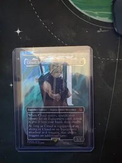 MTG ~ Cloud, Midgar Mercenary (Borderless Surge Foil) Final Fantasy Pack Fresh - Image 1