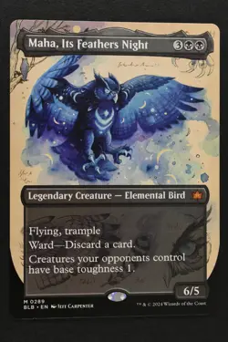 Magic The Gathering: Maha Its Feathers Night - BLB Borderless NM Unplayed - MTG - Image 1