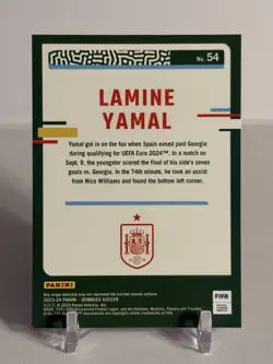 Lamine Yamal RC 2023-24 Panini Donruss Fifa #54 Spain Rookie Card - Image 4