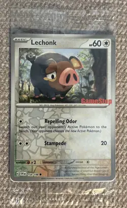 Lechonk 154/198 Pokemon Scarlet Violet Sealed Gamestop Promo Card - NM - Image 1