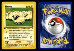 Mareep 65/111 1st Edition Common Neo Genesis Pokemon Card - Image 1