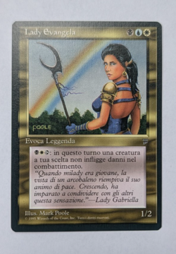 Magic Mtg Italian Legends Lady Evangela MINT condition - Image 1