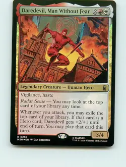 Daredevil, Man Without Fear R213 FOIL MTG Marvel Super Heroes (MSH) - Image 1
