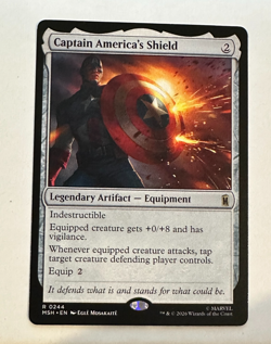 MTG Marvel Super Heroes Captain America's Shield Regular NM - Image 1