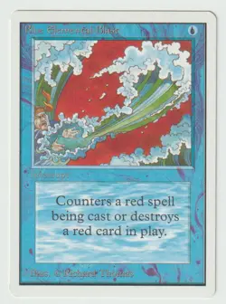 Magic the Gathering MTG Unlimited Blue Elemental Blast Blue Common LP - Image 1